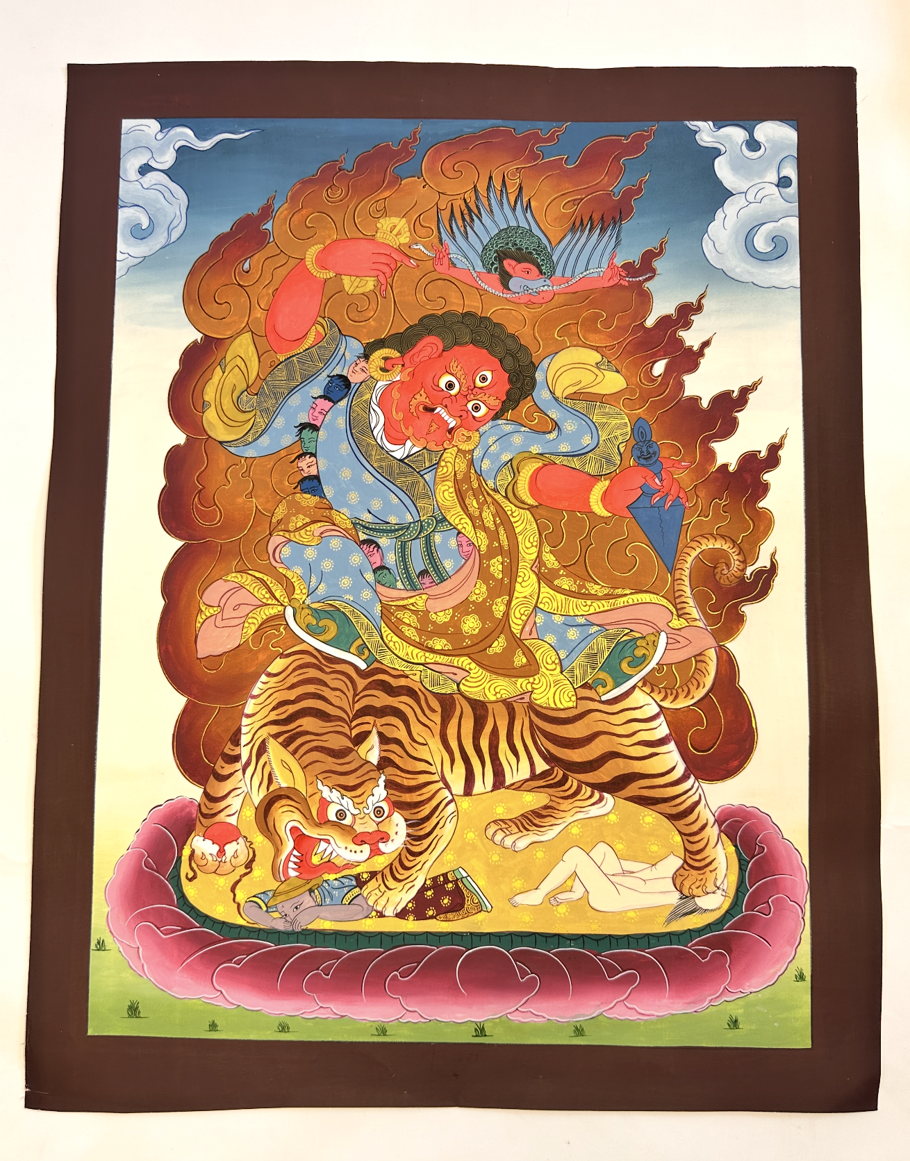 Dorje Shugden Dharma Protector Thangka